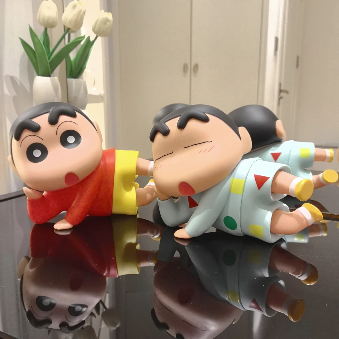 中号躺姿小新手办潮玩摆件慵懒妖娆小新腿部关节可蜡笔小新摆件