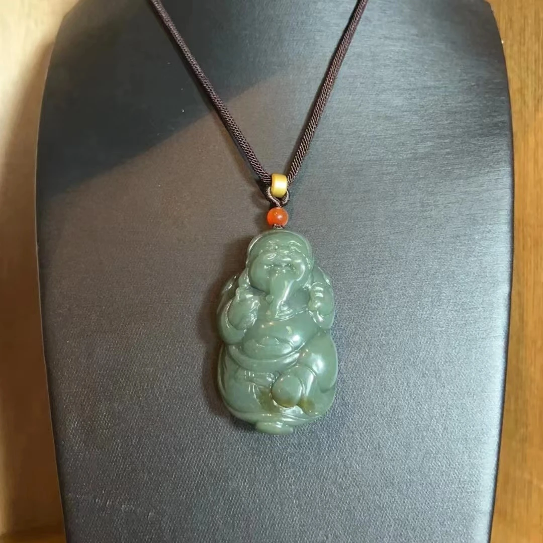 和田玉 财神 大料 正品