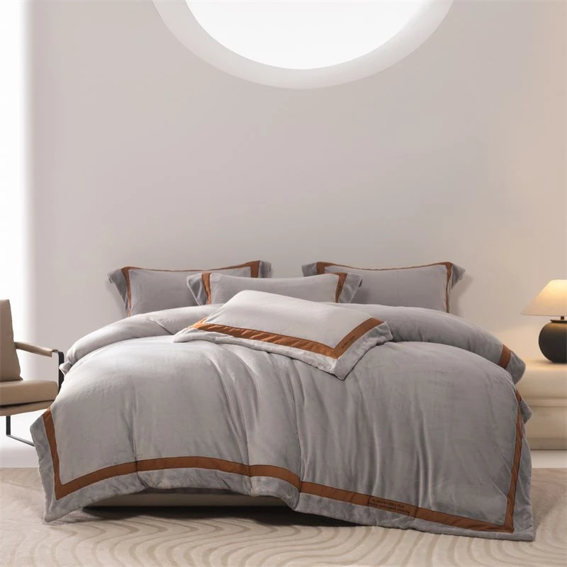 【懒人喵家纺】新款冬季新品高奢绒摩洛哥系列四件套保暖轻奢