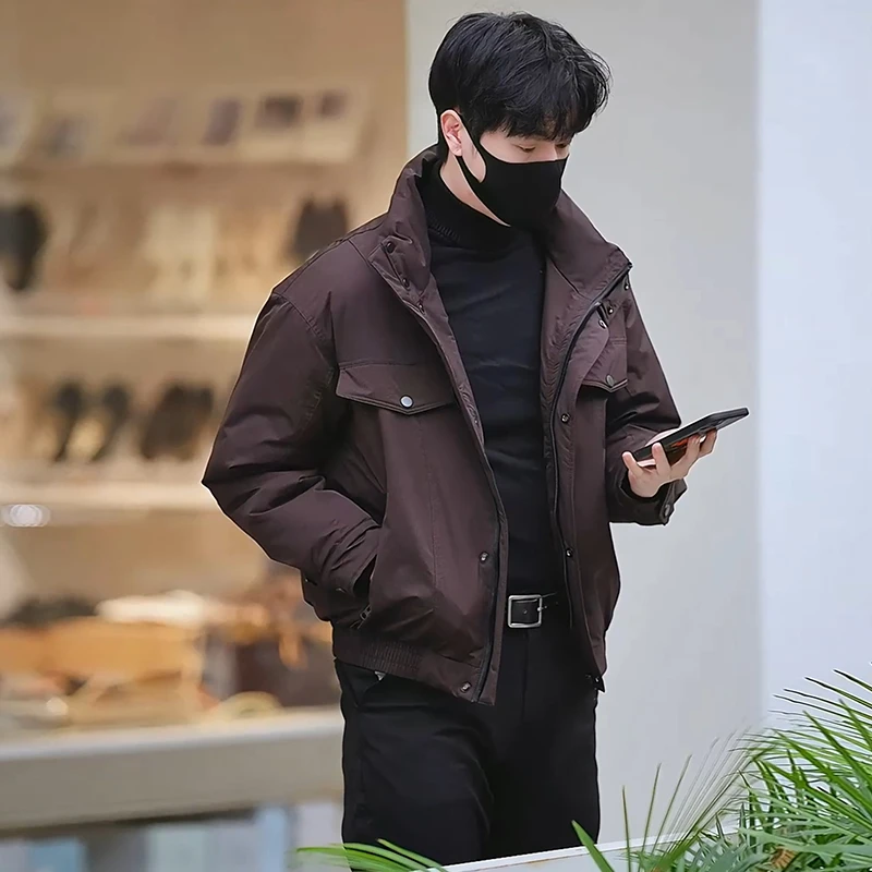 男装冬季款爆款2025新款男士冬款外套棉衣高级感潮牌痞帅夹克棉服