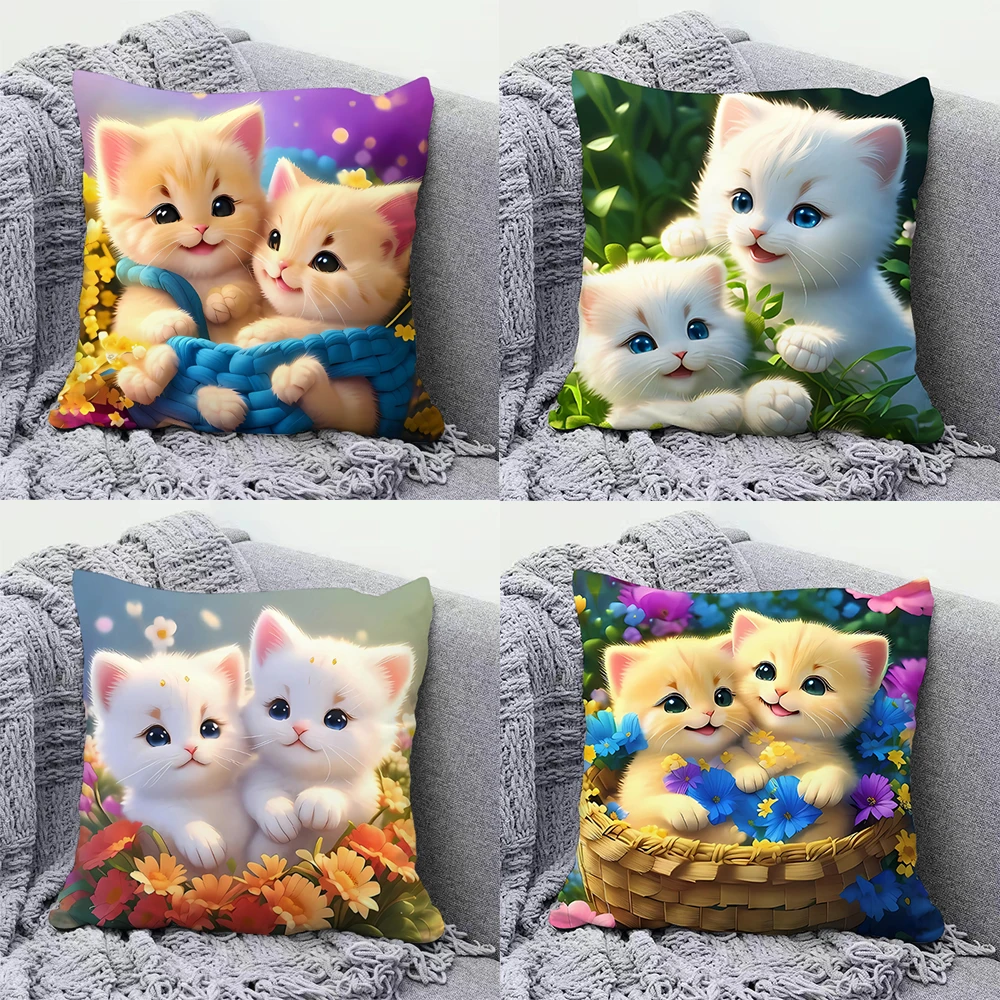 可爱猫咪抱枕超萌客厅沙发装饰靠枕学生教室午休抱枕送朋友高颜值