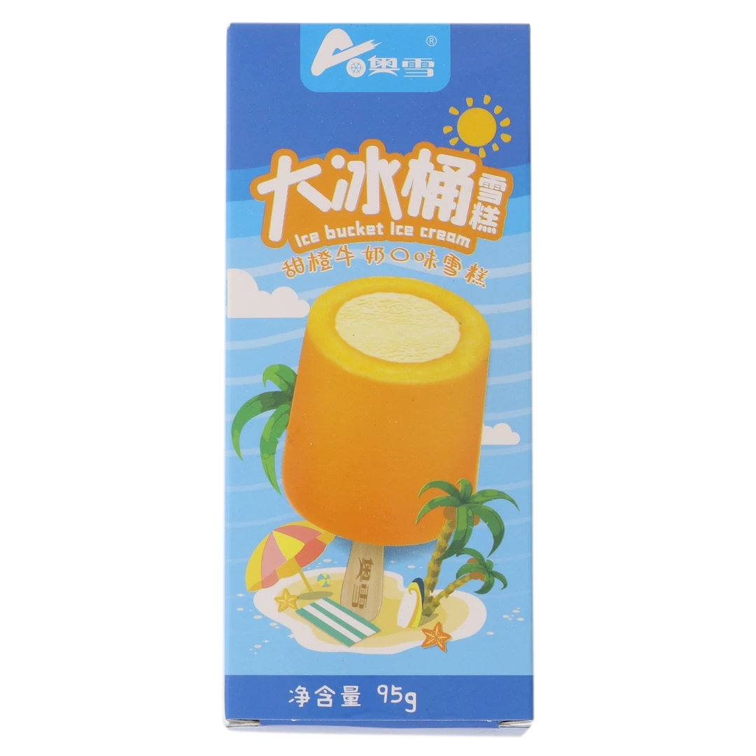 奥雪大冰桶雪糕甜橙牛奶口味 95g