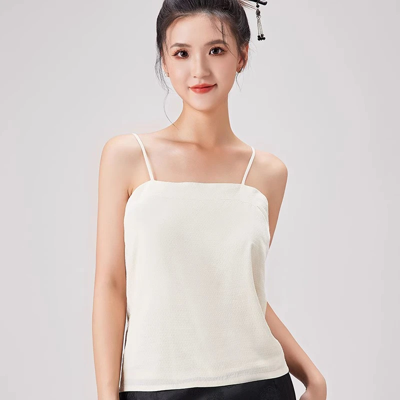 汉馥【吊带】针织飞机袖春夏透气马面裙内搭吊带马面裙渐变丁达尔风