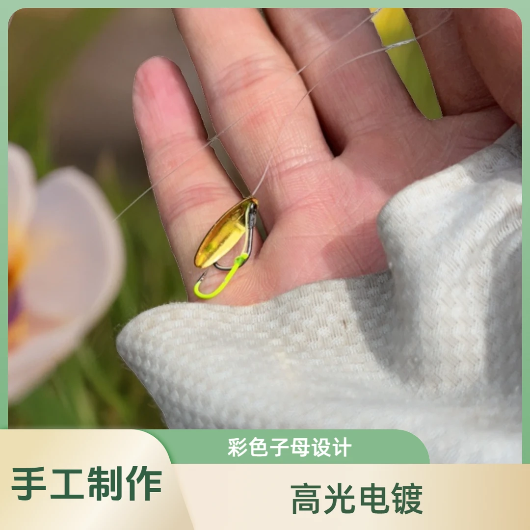 天外仙同款天外飞仙甲虫瓜子亮片微物双钩马口白条路亚瓜子亮片