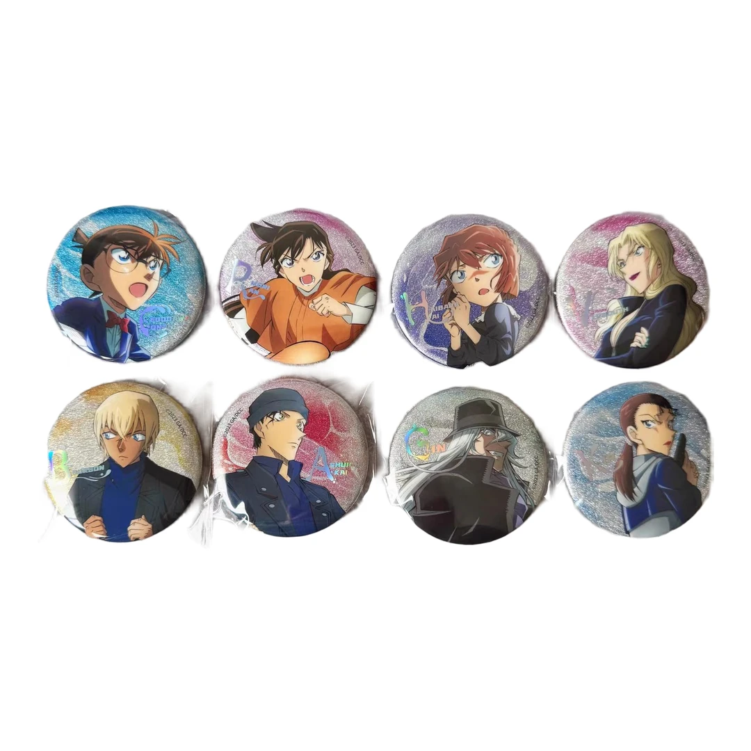 名侦探柯南黑铁的鱼影徽章 艾漫潮玩工藤新一吧唧 银葱  盲抽现货