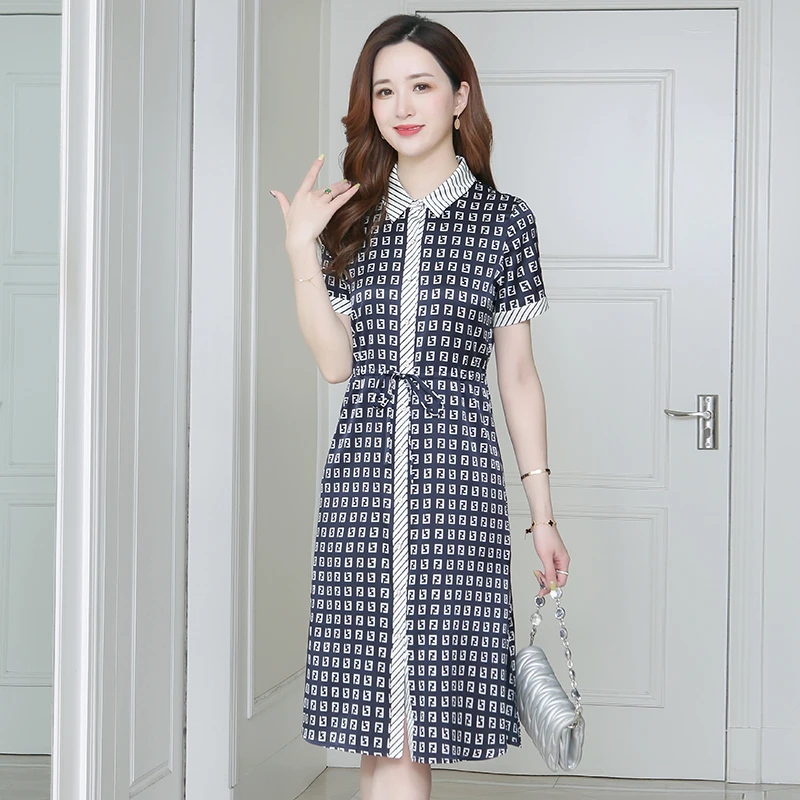 桑蚕丝连衣裙女 lmn21205