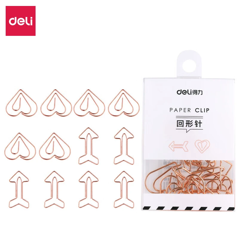 得力0057异型回形针可爱小清新卡通动物金属曲别针学生夹子文具