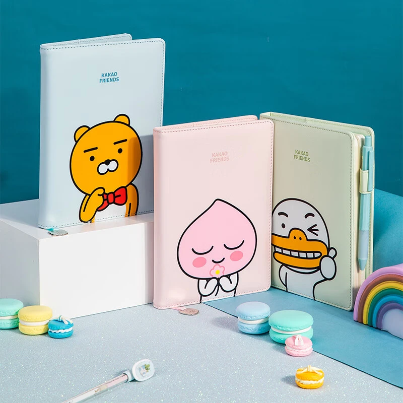 得力22252联名皮面本小清新记事本日记本笔记本子文具