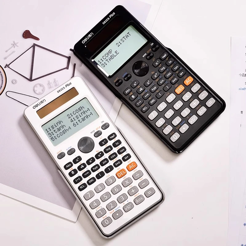 得力D82ES函数计算器 科学计算器高颜值小学初中高中教程学生适用