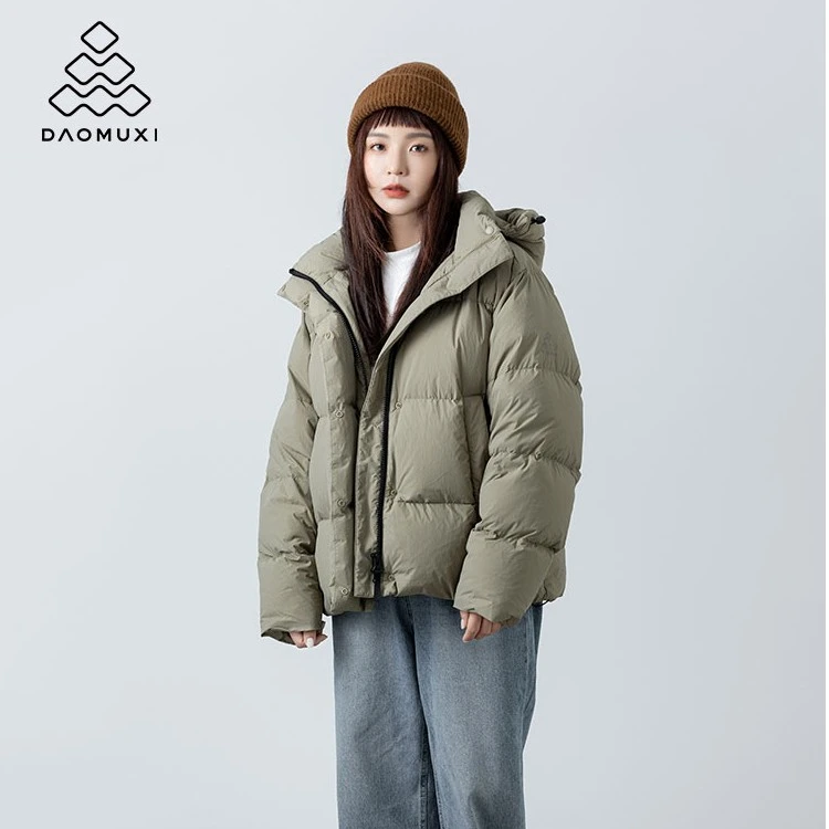 道木熙时尚户外抗寒95鹅绒冬季羽绒服女款短款加厚羽绒服(1022款)