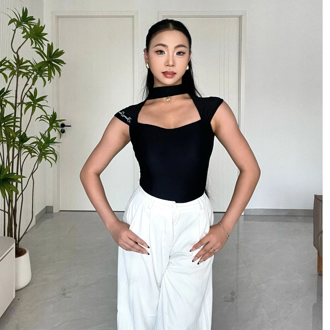 朝暮舞服太阳女神系列三色拉丁舞摩登舞上衣