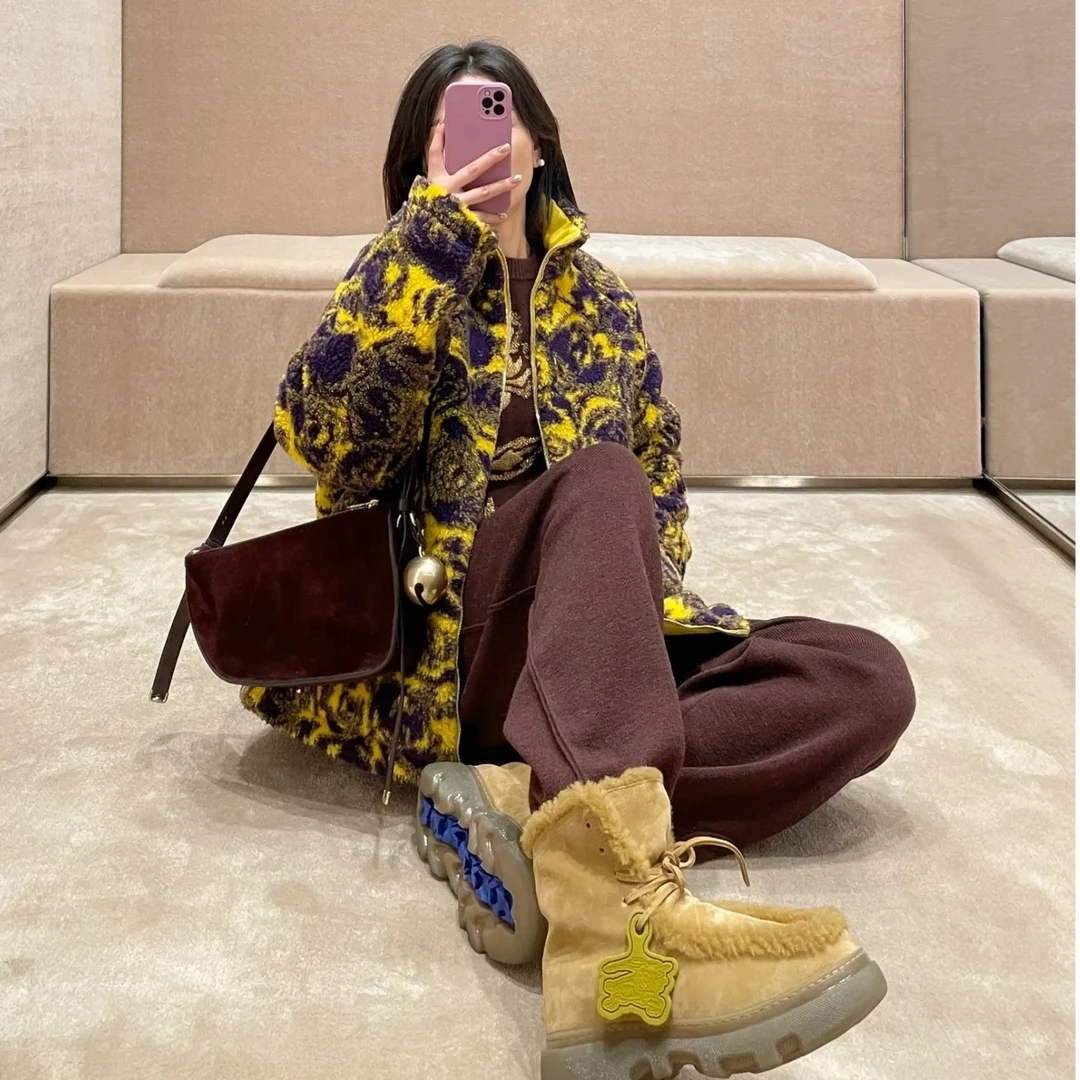 全新未使用 BURBERRY/博柏利 Burberry 女士Creeper短靴 WCS20002