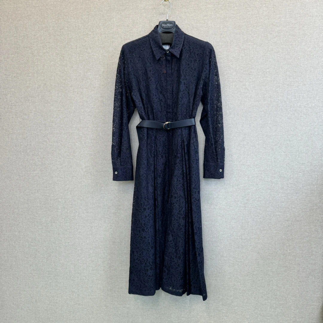 未使用 MaxMara Maxmara Studio Agadir 女士蕾丝长裙  Wdr10048