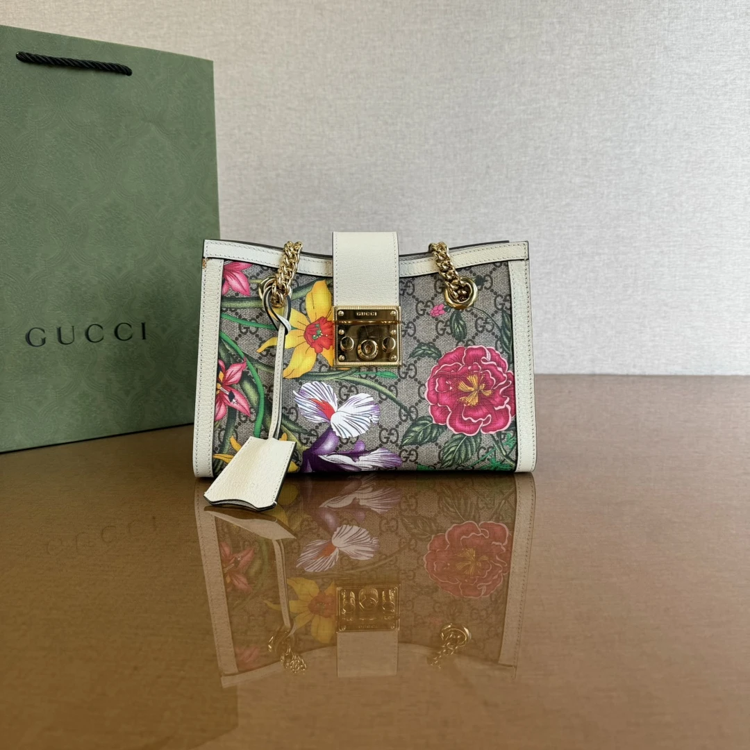 全新未使用 GUCCI/古驰 GUCCI  Padlock系列链条锁头WLE30053