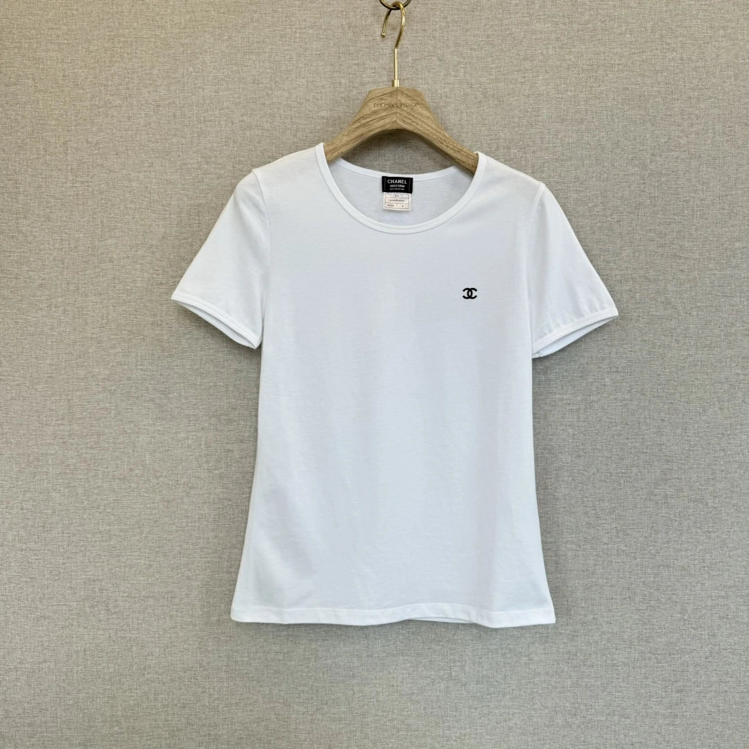 全新未使用 Chanel/香奈儿 女士圆领短袖T恤工服 Wts10132