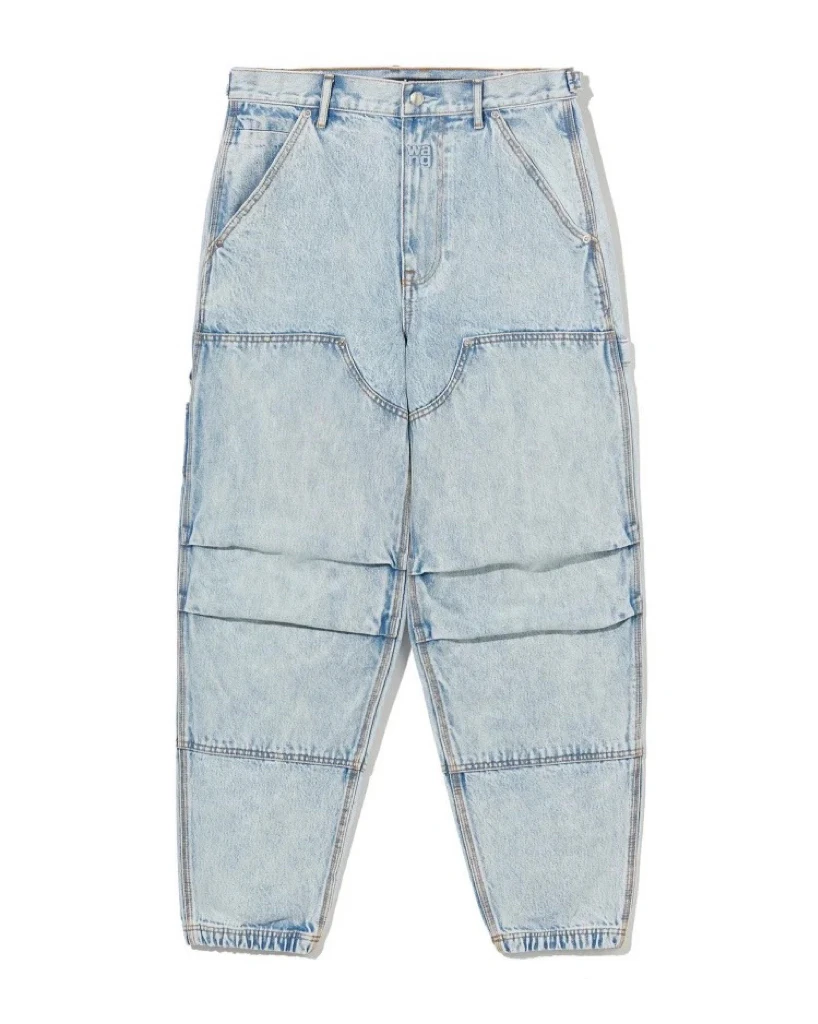 全新未使用  Alexanderwang 女士蓝色束脚牛仔裤 Wje30020