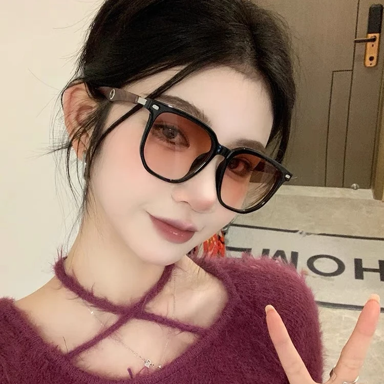 古奢日落色男女同款墨镜方圆脸腮红太阳镜雪地防紫外线眼镜潮329