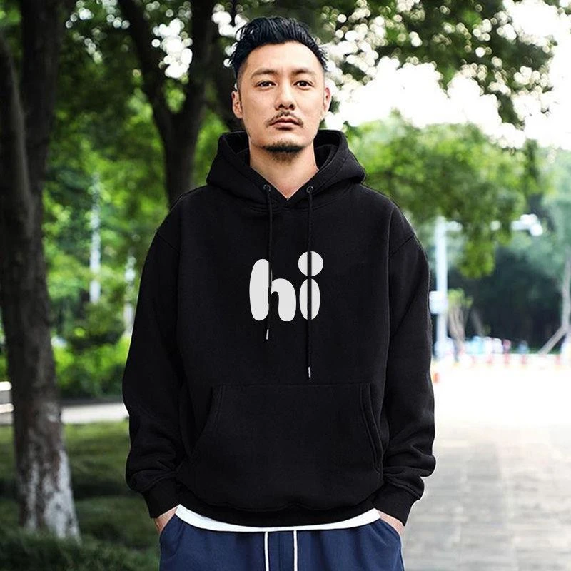 简约春秋衫华潮牌大码男连帽薄款卫衣长袖ins宽松潮流外套余文乐