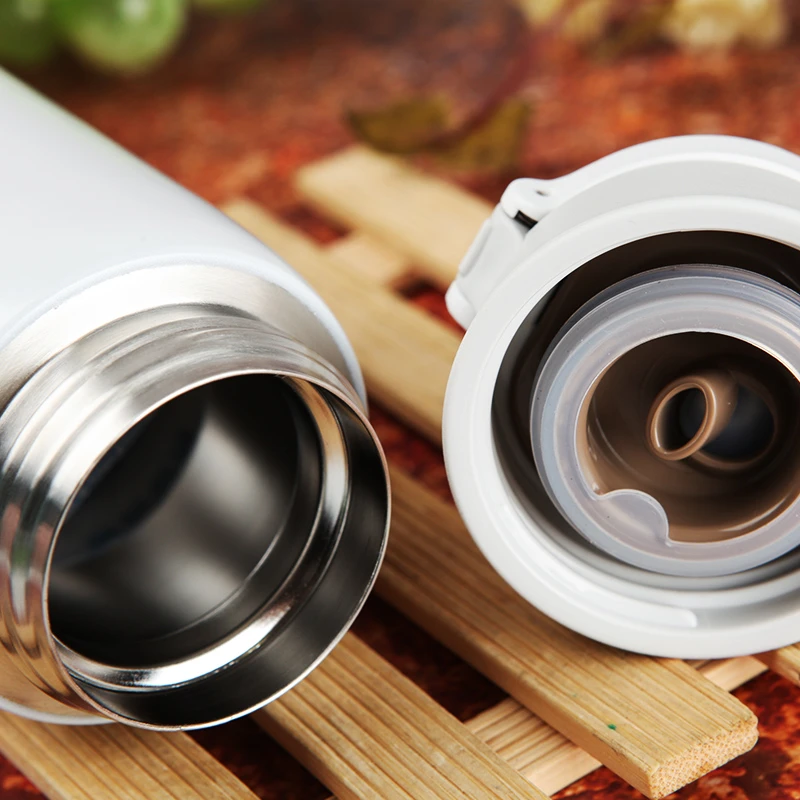 苏泊尔轻量保温杯一键开合红粉400ml