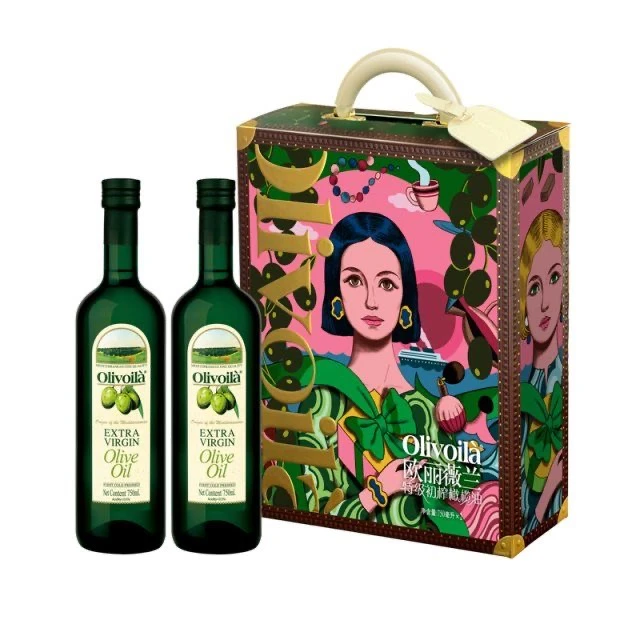 欧丽薇兰特级初榨橄榄油礼盒750ml*2/盒