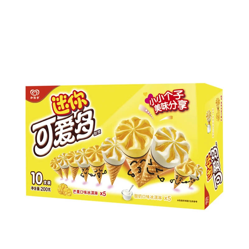 迷你可爱多芒果酸奶口味冰激凌雪糕200g/盒
