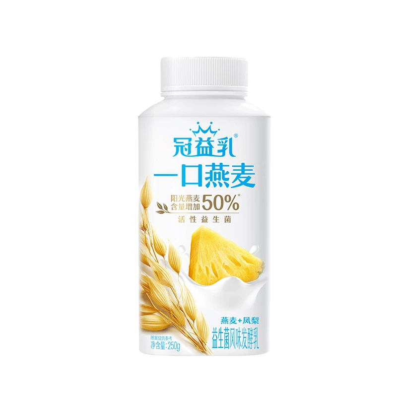 蒙牛冠益乳燕麦凤梨发酵乳利乐冠250g