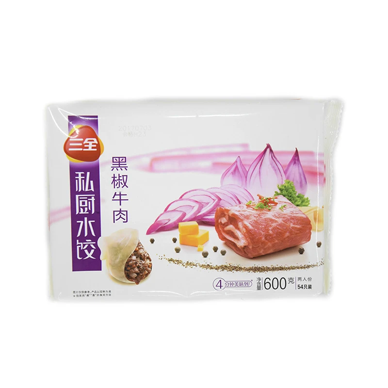三全私厨黑椒牛肉水饺600g/袋