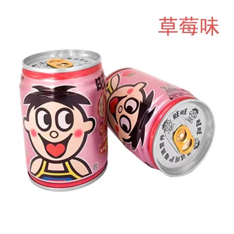 瘪罐清仓旺仔牛奶0泡果奶草莓味125ml*12盒245ML*10罐特价处理