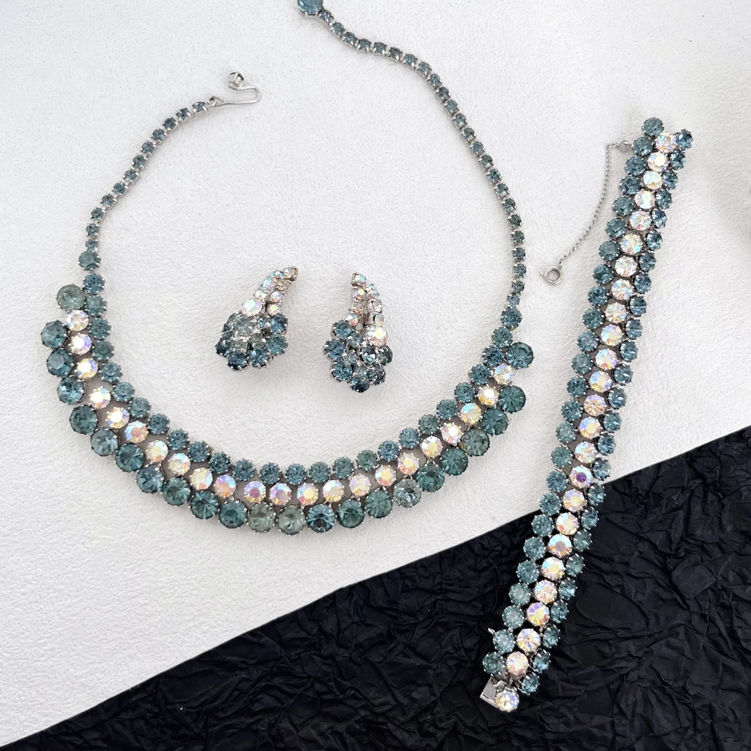 合金仿水晶项链 「Lily中古」朱莉安娜套装