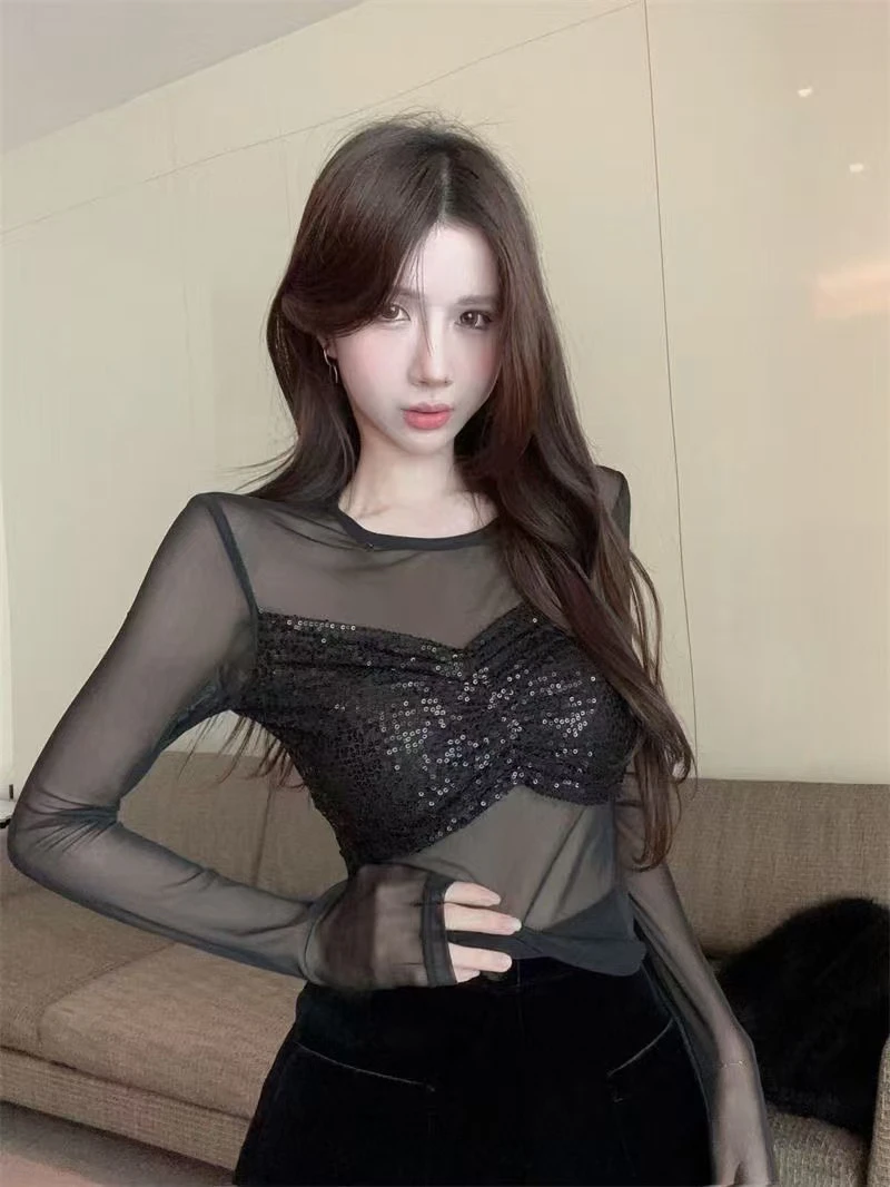 可可家紫性感蕾丝镂空气质体恤87165