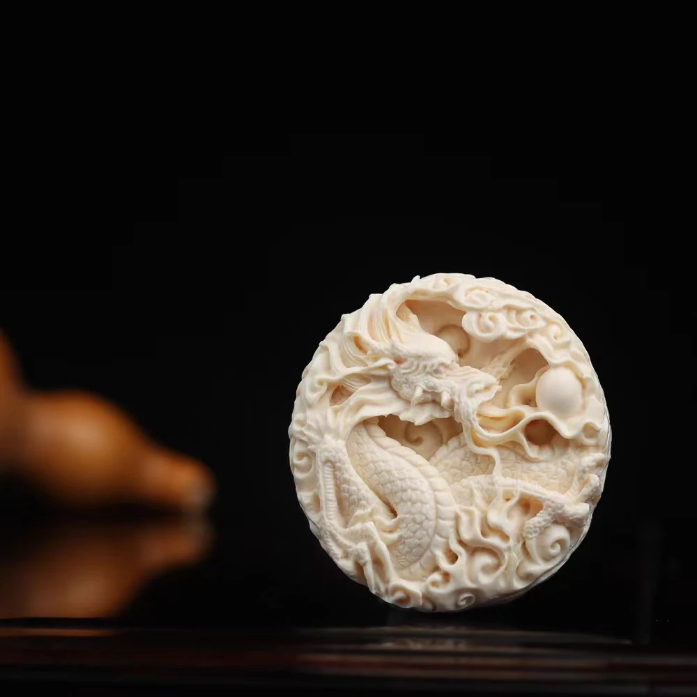 【重工版】龙凤呈祥创意礼品根雕（YNQT）