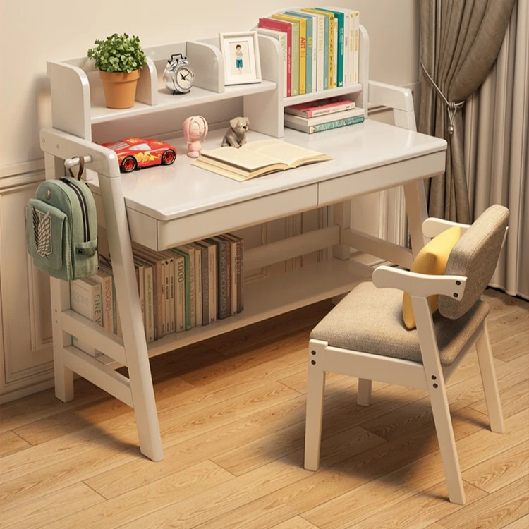 霖童儿童经济实惠款简易实木学习桌小学生写字北欧卧室家用升降桌