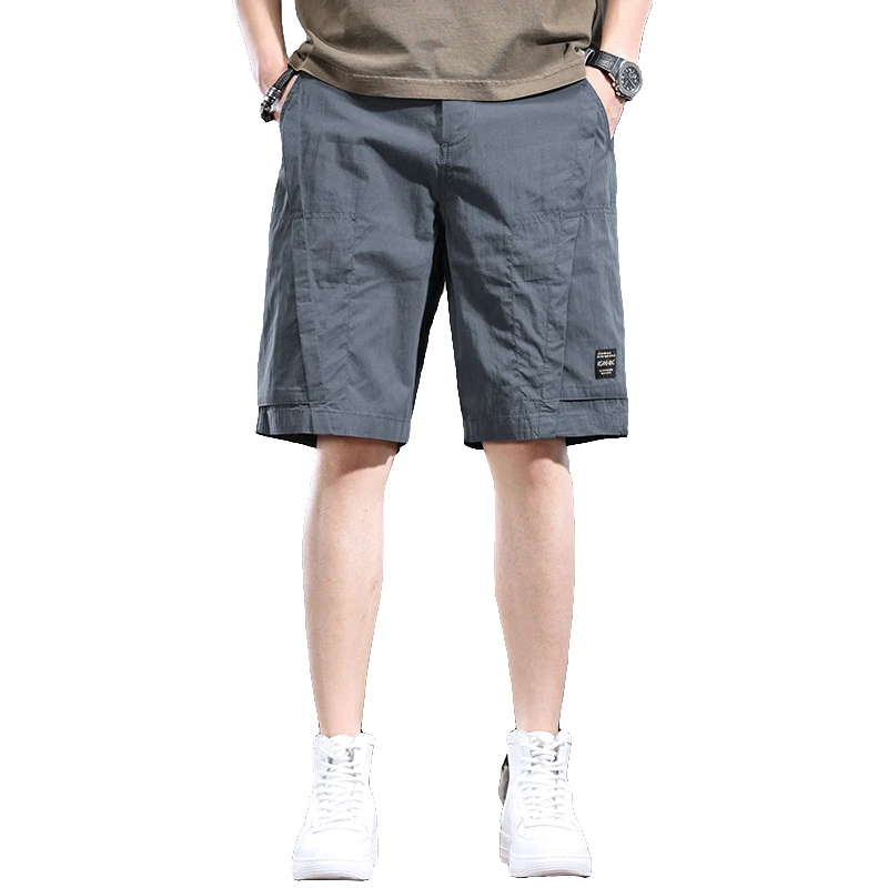 冠欧奥斯 工装短裤男潮牌宽松直筒中裤夏季大码运动休闲五分裤