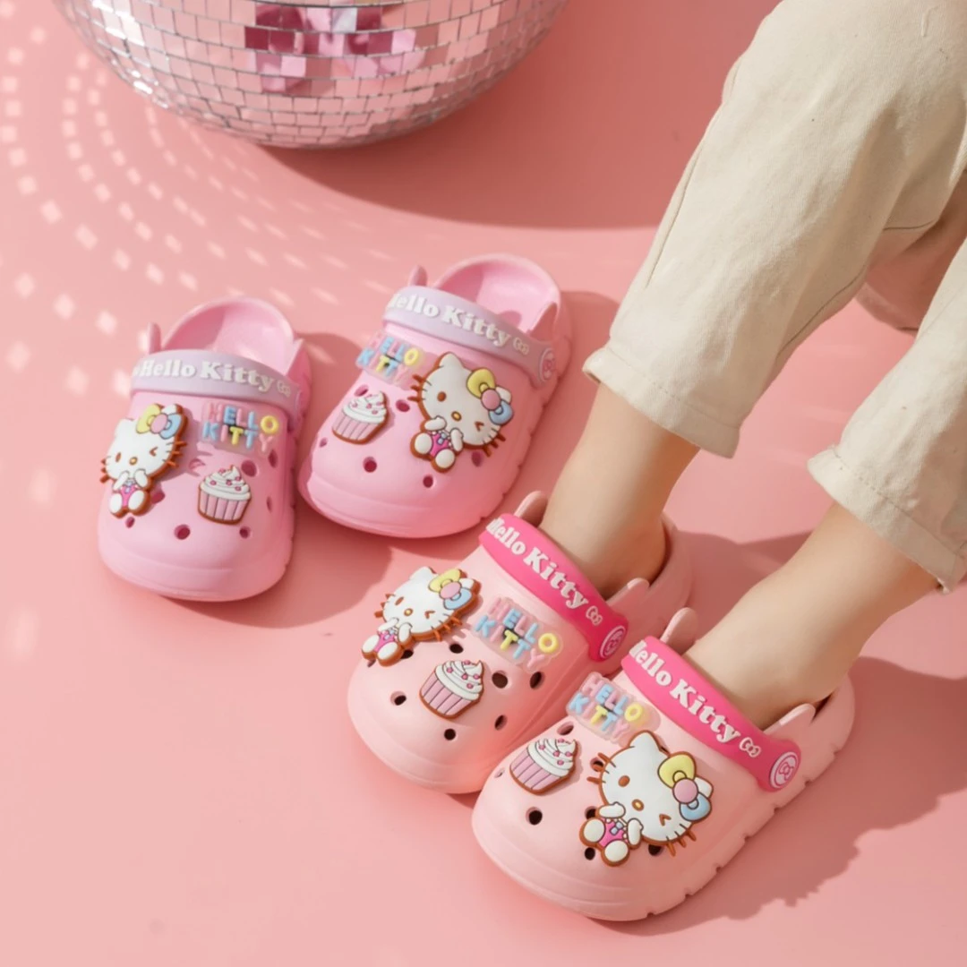 女童洞洞鞋外穿凉拖鞋夏女宝防滑软底公主沙滩花园21309