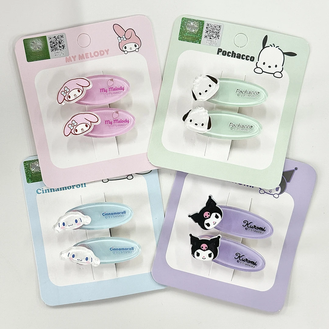 3丽鸥椭圆转转发夹库洛米kitty刘海夹发饰头饰夹子可爱