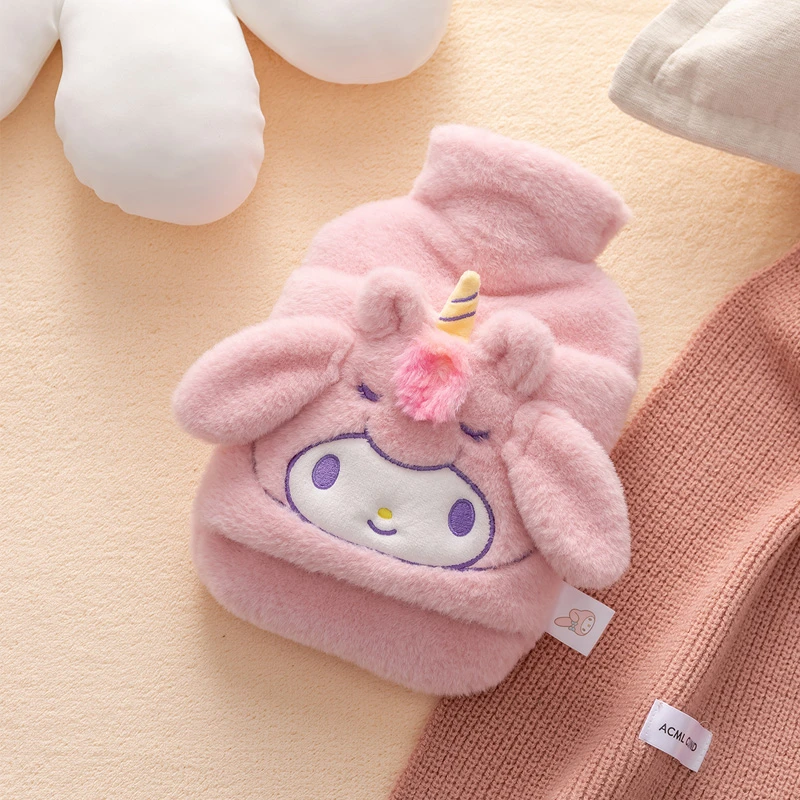 三丽鸥正版可爱卡通冬季保暖防寒热水袋注水式凯蒂猫美乐蒂毛绒萌