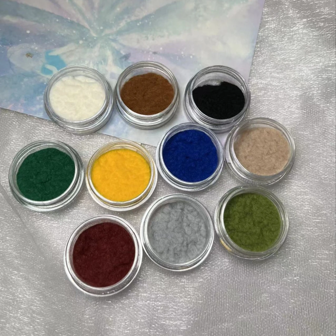 语菲优选美甲毛尼粉10色装指甲饰品装饰diy