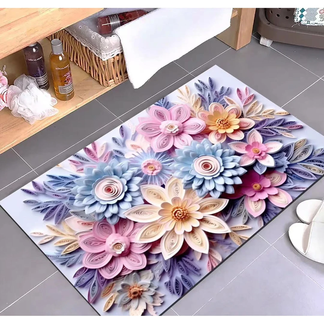 硅藻泥吸水地垫硅藻泥卫生间吸水浴室垫家用地毯卫生间吸水地垫