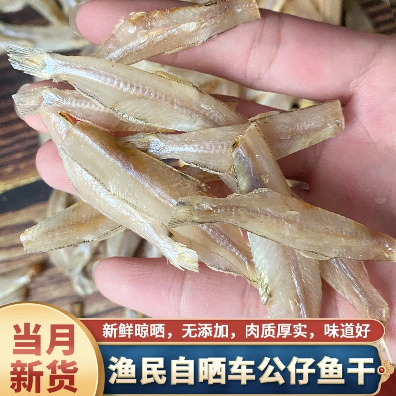 湛江特产现晒白饭鱼干车公仔鱼干淡晒干货车公仔鱼干海鲜干货小魚