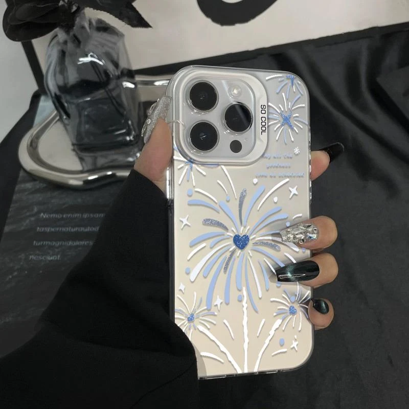 爱心烟花适用荣耀50手机壳新款华为荣耀50Pro50se手机套硅胶软边