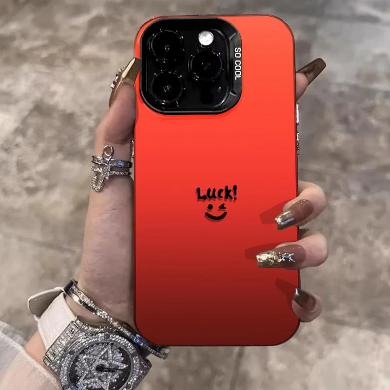 笑脸适用iqooneo7彩银手机壳新款iqooneo7竞速版iqooneo7se手机套