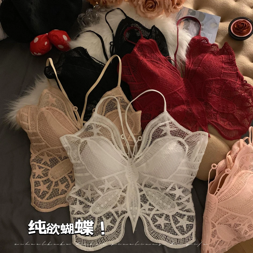 美式辣妹风大蝴蝶设计感吊带背心女2025春夏新款小众春游内搭女