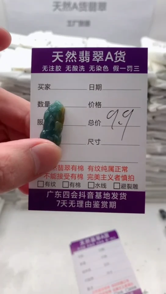 【闪购商品】翡翠颈饰未镶嵌小貔貅【品质一般介意慎拍】
