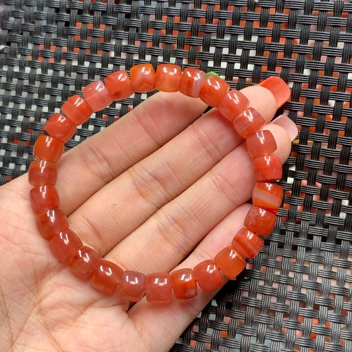 【闪购商品】南红玛瑙手串未镶嵌冰**霸7mm