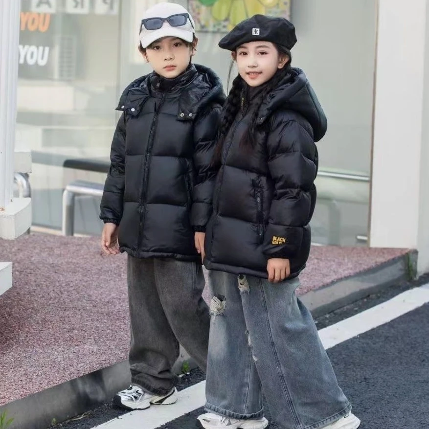 S998升级版3.0新款儿童黑色金标羽绒服亲子装加厚外套