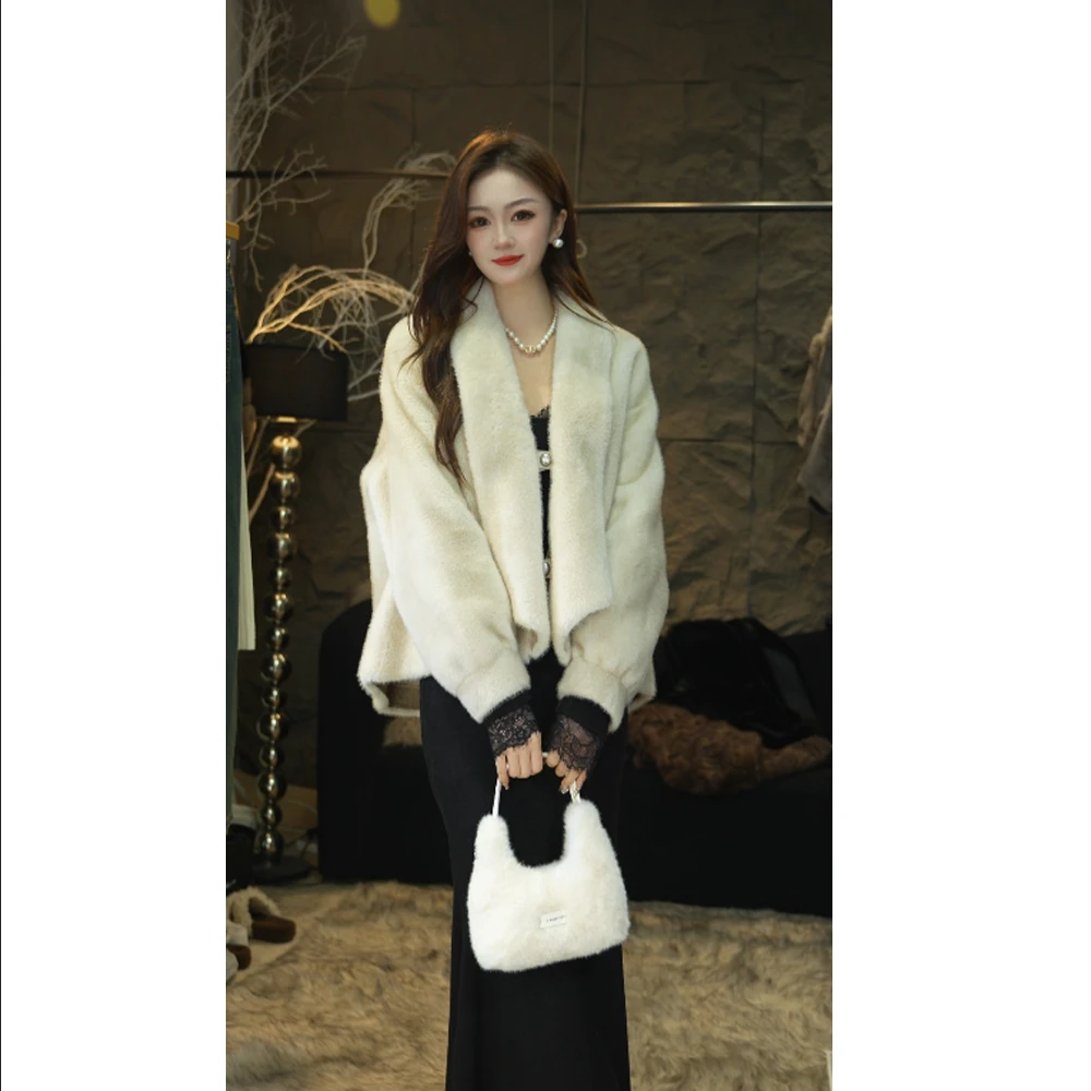 248049轻奢女装翻领气质精致修身显瘦百搭韩版秋冬上衣短款女外套