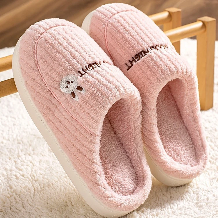 【首单0.01元起】女款棉拖鞋秋冬季家居拖鞋室内保暖毛绒男鞋可爱女