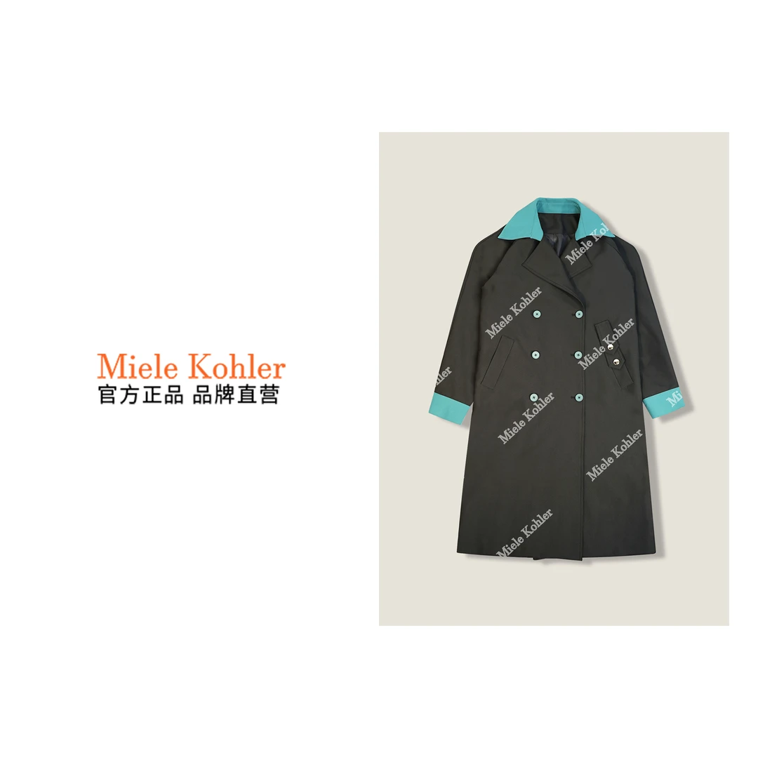 新款气质撞色设计通勤休闲轻暖感女外套MKOKQ1670【澳门小源同款】