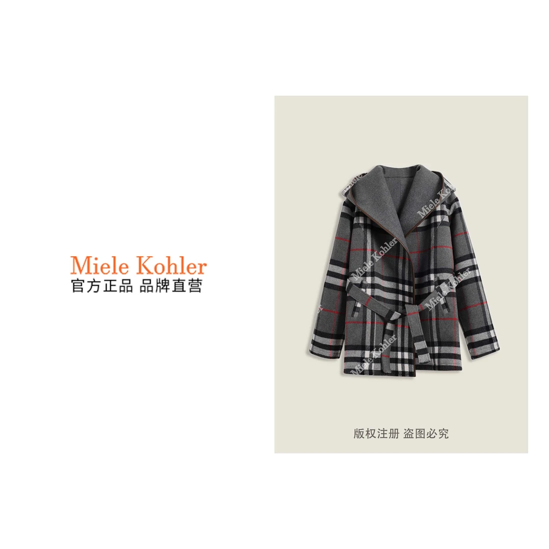 双面穿 秋冬高级感绵羊毛百搭女外套MKKQ86775-5【澳门小源同款】