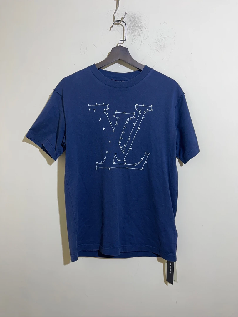 99新 LouisVuitton/路易威登-印花刺绣圆领短袖/尺码XS编号4502